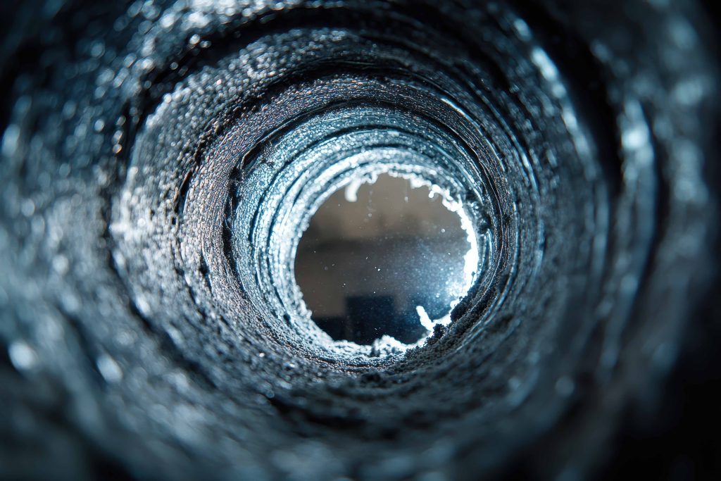 Duct Cleaning. Dirty Laundry Flexible Aluminum Dryer Vent Ductxpert