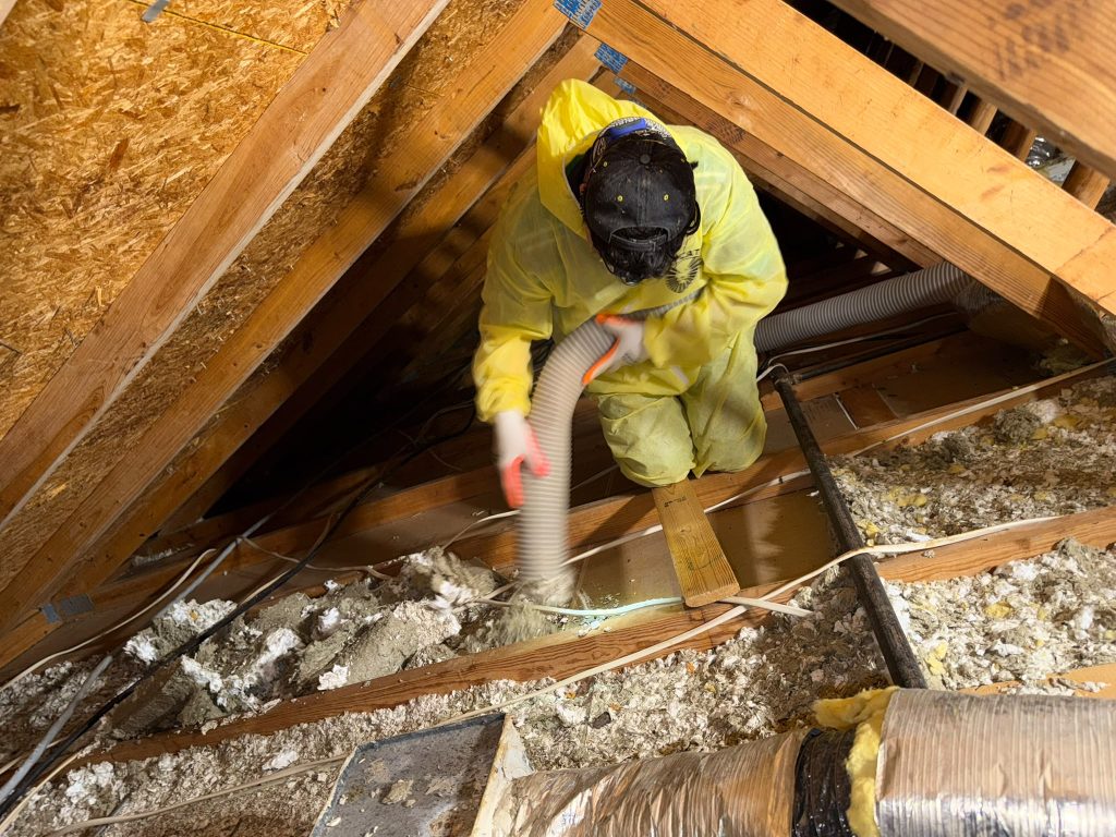 Professional attic insulation installation in an Austin, TX home